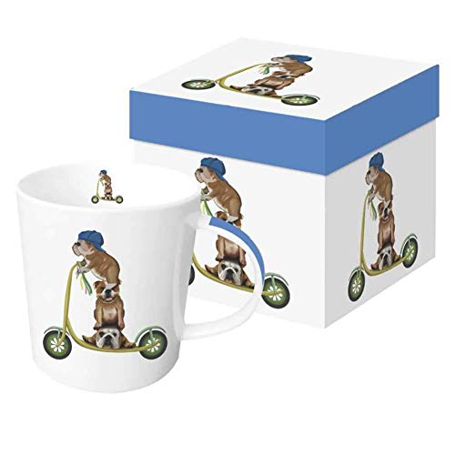 Paperproducts Design - 13.5 oz. Mug - Scooter Dogs: English Bulldogs