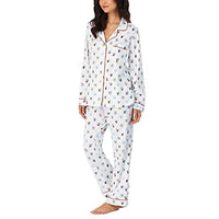BedHead - Stretch Long Sleeve Pajama Set - Polka Dogs - X Large