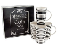 Fitz And Floyd Maxwell Williams Cafe Noir Mug Set Of 4