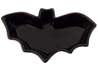 Boston International - Ceramic Serving Platter - Black Bat-Shaped