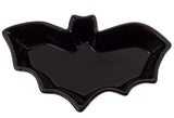 Boston International - Ceramic Serving Platter - Black Bat-Shaped