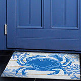 Jellybean - 30x20 Indoor/Outdoor Accent Rug - Indigo Crab