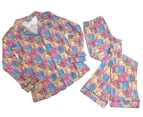 BedHead - Long Sleeve Pajama Set - Wonders of the World - Large