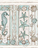 Studio M - 20" Art Pole - Seaside Welcome