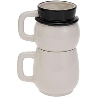 Boston International - 14oz. Ceramic Mug Stack - Festive Snowman