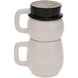 Boston International - 14oz. Ceramic Mug Stack - Festive Snowman