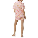 BedHead - Classic S/S Stretch Jersey Shorty PJ Set - Pink Mixology - Large (12-14)