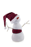 Boston International - Fabric Gnome - Otis The Jolly Snowman Red & Black Check