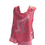 Coco & Carmen - Crossover Poncho Vest - Red & Grey