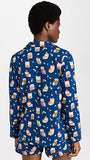 BedHead - L/S Shorty Stretch Jersey PJ Set - Autumn Owls - Small