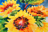 Olivia's Home - 32" x 22" Accent Rug - Just Picked Sunflowers