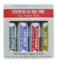 Rinse Bath & Body - Essential Oil Roll-On - Set of 4 - Variety Pack