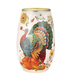 Stony Creek - 5.25" Glass USB Lighted Vase - Spice Season Turkey