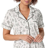 BedHead - S/S Shorty Stretch Jersey PJ Set - Tie the Knot - Small