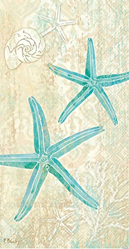 Boston International - Paper Guest Towel 16 Count - Laguna Shells
