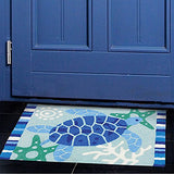 Jellybean - Indoor/Outdoor Rug - Blue Sea Turtle