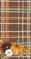 Boston International - Paper Guest Towel 16 Count - Fall Foliage Plaid
