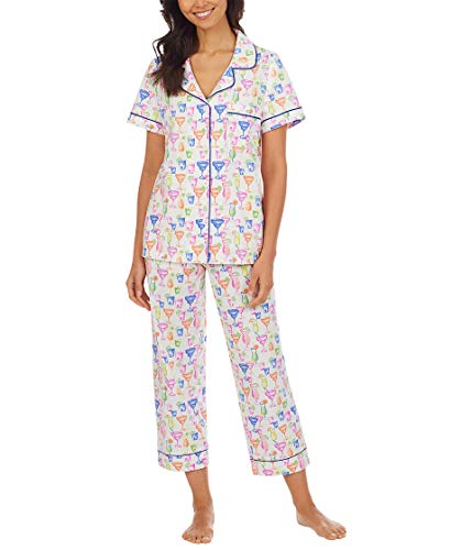 BedHead - Short Sleeve Cropped PJ Set - Margaritas - X-Large