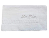 The Pillow Bar - 21" x 36" - Cotton Bath Mat - Gray Les Piedes