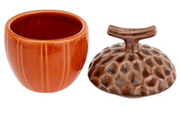 Boston International - 4" x 5.5" Acorn Serving Jar w/ Lid - Spicy Orange