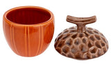 Boston International - 4" x 5.5" Acorn Serving Jar w/ Lid - Spicy Orange