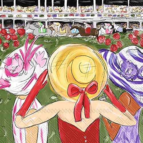 Boston International - 3-Ply 5" Cocktail Napkins - Hat Ladies