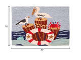Jellybean - 20x30 Indoor/Outdoor Accent Rug - Sea Patrol