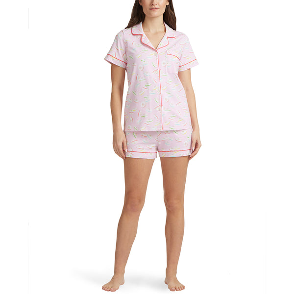 BedHead - Short Sleeve Shorty PJ Set - Funfetti Macarons - Extra Large