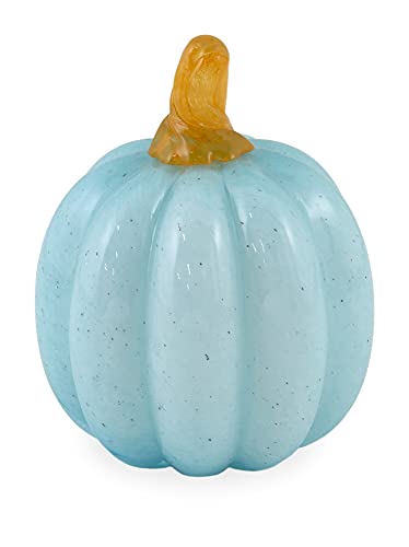 Boston International - Mini Glass Pumpkin - Aqua