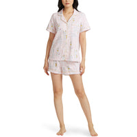 BedHead - Stretch Short Sleeve Shorty PJ Set - Goddess - Large