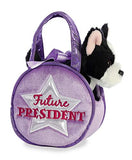 Aurora - Fancy Pals Pet Carrier - Future President  Boston Terrier - 7"