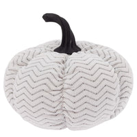 Boston International - Small Plush Pumpkin - Grey Chevron