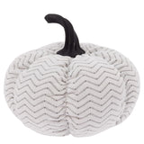 Boston International - Small Plush Pumpkin - Grey Chevron