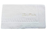 The Pillow Bar - 21" x 36" - Cotton Bath Mat - Ivory Les Piedes