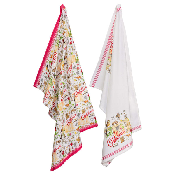 Boston International - 28x18 Tea Towel Set of 2 - State Collection - Oklahoma