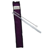 Drinking Straws.Glass - Glass Straw Set - 9.5mm x 8" - Purple Case