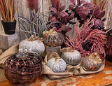 Boston International - Large Glass Pumpkin - Mellow Mauve
