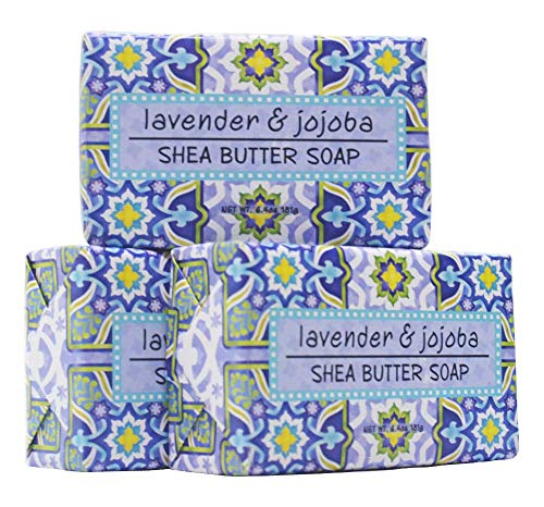 Greenwich Bay - 6.5 oz Garden Shea Butter - 3 Bar Soaps - Lavender & Jojoba
