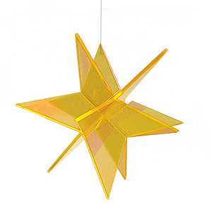 Cazador-del-sol - 5" Hanging 3D Star - Yellow