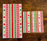 Boston International - Paper Guest Towel 16 Count - Red/Green Stripes & Stars