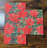 Boston International - Paper Guest Towel 16 Count - Christmas Poinsettia