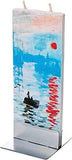 Flatyz - Twin Wick Flat Candle - Claude Monet - Rising Sun