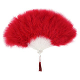 Zucker Feather - Marabou Fan - Red