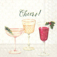 Boston International - 3-Ply 5" Cocktail Napkins - Cheers