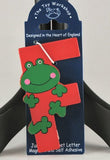 The Toy Workshop - Magnetic Jungle Alphabet Letter - Red "F" - Frog