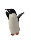 PotTerre Raku Penguin - 5" Flying Left - White Finish