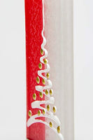 Flatyz - Twin Wick Flat Candle - Christmas Tree, Red & White