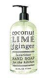 Greenwich Bay Kitchen Collection COCONUT LIME & GINGER Scented Liquid Hand Soap & Lotion Combo with Shea Butter - 16 fl oz Pump Bottles