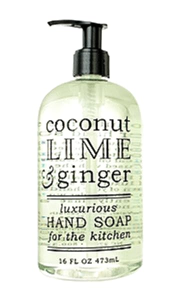 Greenwich Bay Kitchen Collection COCONUT LIME & GINGER Scented Liquid Hand Soap & Lotion Combo with Shea Butter - 16 fl oz Pump Bottles