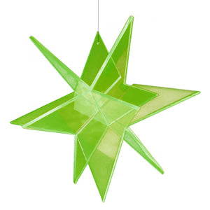 Cazador-del-sol - 8" Hanging 3D Star - Green